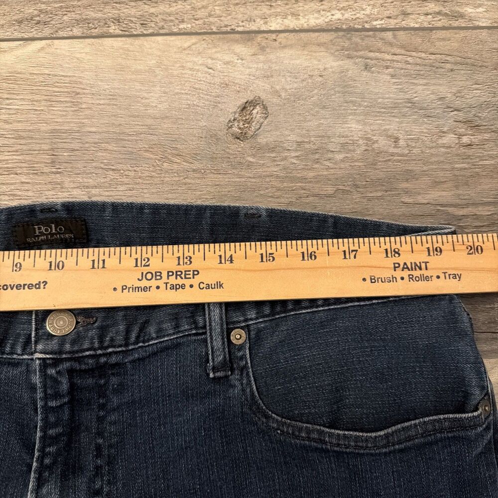 ~EUC~Polo Ralph Lauren Jeans Mens 40x30 Blue Hampton Relaxed Straight Denim - Picture 6 of 10